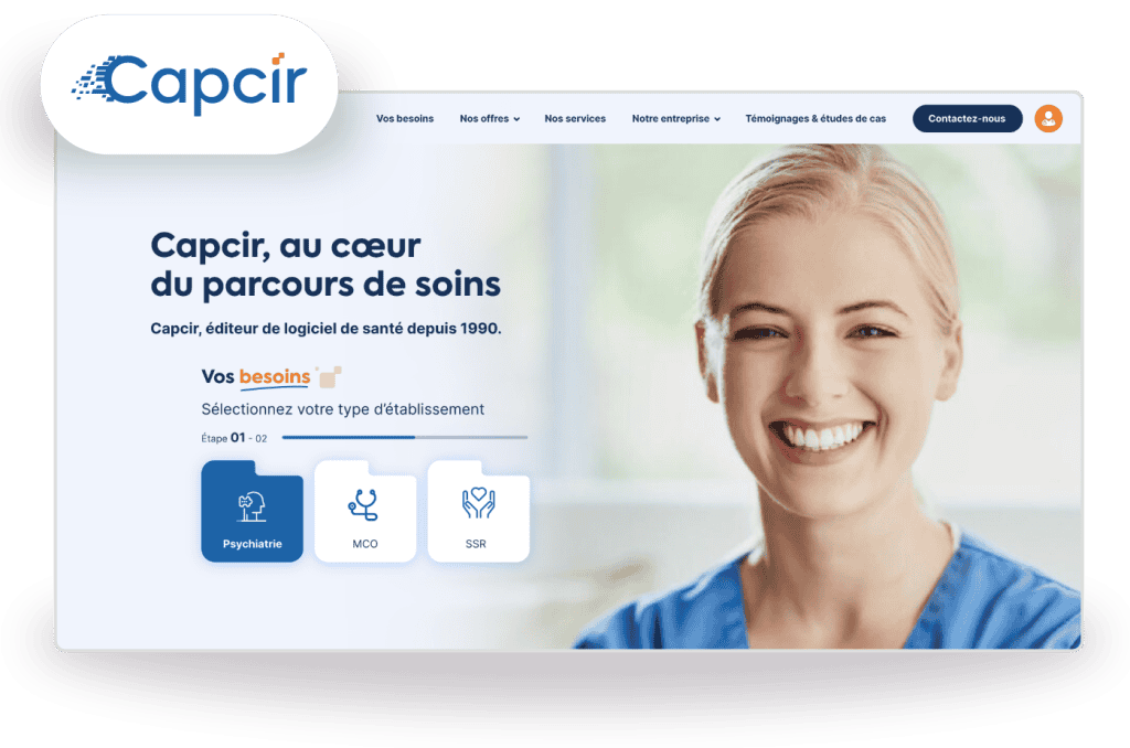 La page d'accueil du nouveau site de Capcir, by WS Interactive 