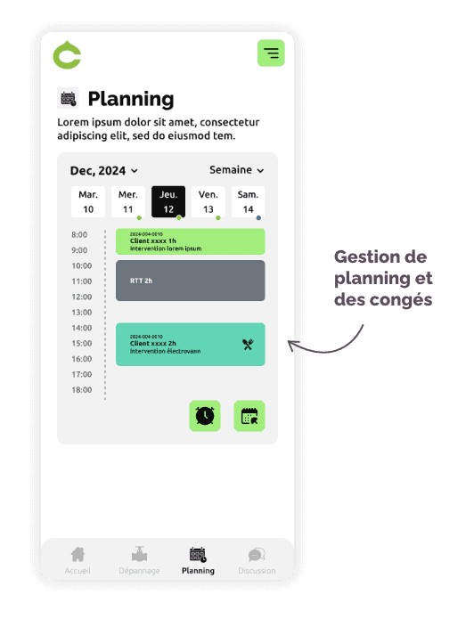 Interface planning