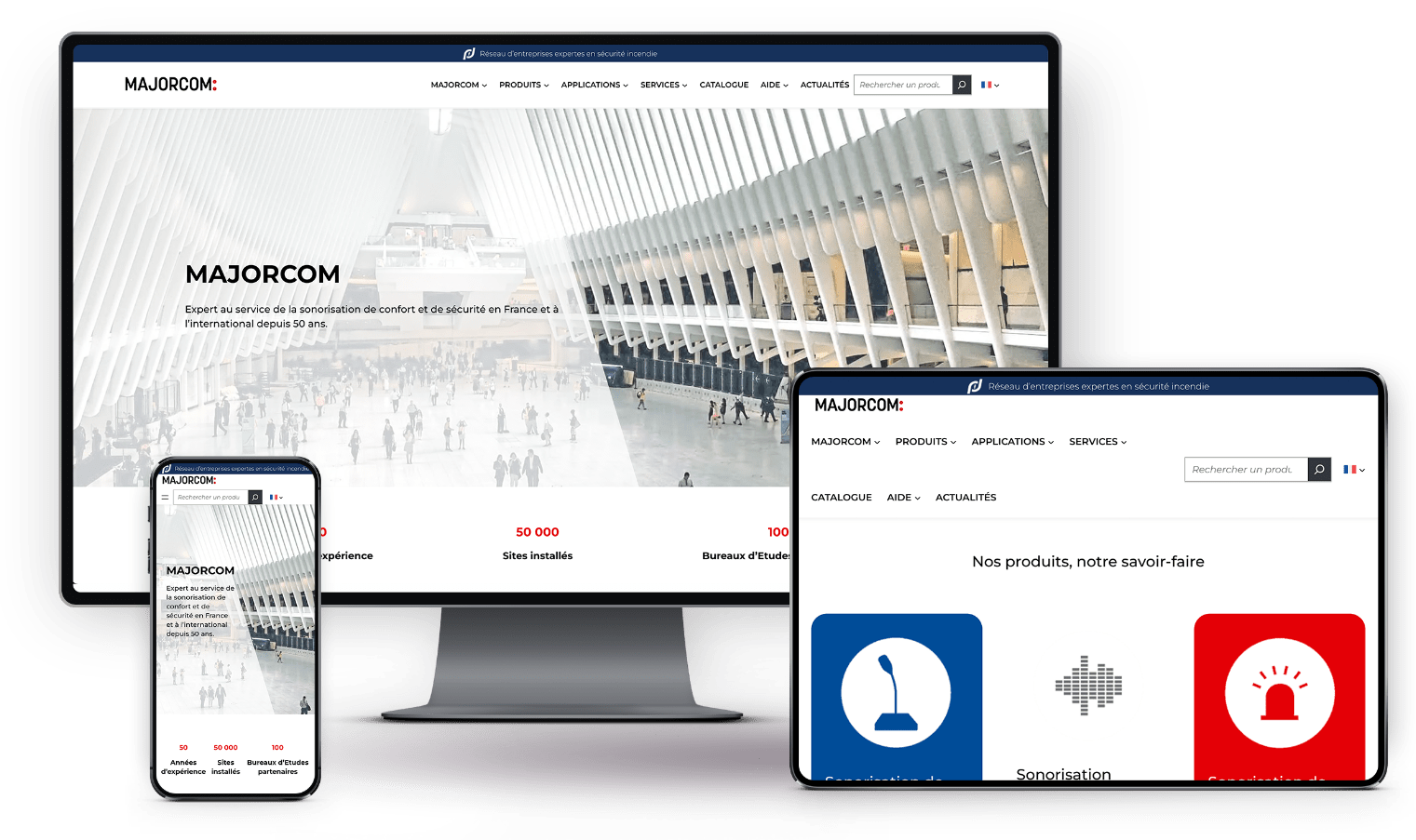 Site responsive Majorcom
